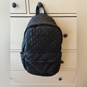 MZ Wallace Black Quilted Backpack